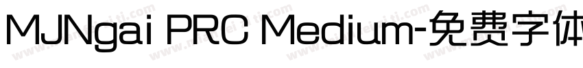 MJNgai PRC Medium字体转换